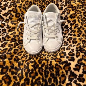 Converse Kids Classic Leather White Sneakers
